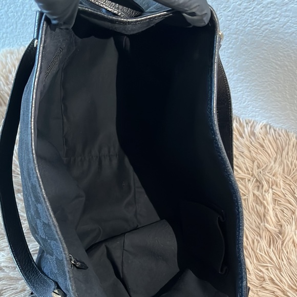 Auth GUCCI Black GG Canvas Abbey D-Ring Shoulder Bag - Picture 12 of 16